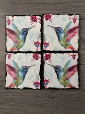 Decoupage hummingbird slate for sale  NEWBIGGIN-BY-THE-SEA
