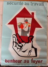 Affiche sécurité travail d'occasion  Bitche