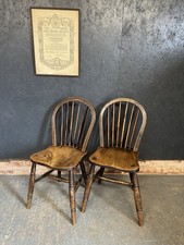 Pair antique windsor for sale  STAFFORD