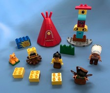 Lego Duplo conjunto 2432 Chief's Camp aldeia indígena com totem personalizado. comprar usado  Enviando para Brazil