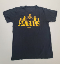 Pittsburgh Penguins Shirt Mens Medium Black Hockey Reebok NHL, usado comprar usado  Enviando para Brazil