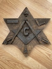 Masonic carved wood for sale  Sparks