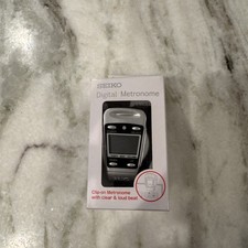 SEIKO DM50 Clipe Digital no Metrônomo Pacer com Função de Relógio Prata BATERIA NOVA comprar usado  Enviando para Brazil