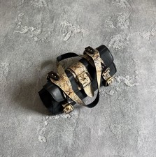 Bolsa de ombro de couro Dolce & Gabbana com estampa de cobra Piton vintage Y2K  comprar usado  Enviando para Brazil
