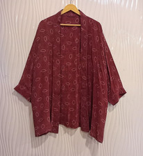 Jaqueta cardigã curta de seda quimono espanador capa solta roupão vinho e preto KMS3654 comprar usado Jaqueta cardigã curta de seda quimono espanador capa solta roupão vinho e preto KMS3654 comprar usado  Enviando para Brazil