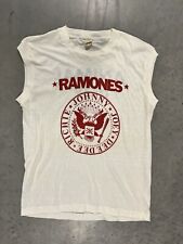 Camiseta RARA OG vintage 1986 logotipo Ramones animal menino sem mangas sem corte grande comprar usado  Enviando para Brazil
