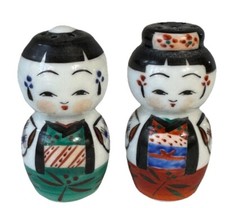 Antigo Shaker de Porcelana Sal e Pimenta Casal Japonês (Japão Ocupado) 1945-1952 comprar usado  Enviando para Brazil