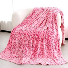 Pink leopard throw for sale Pink leopard throw for sale  USA