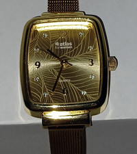 Damenarmbanduhr eckig goldfarb gebraucht kaufen  Prüm