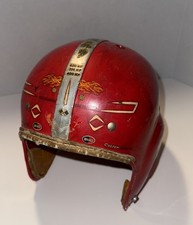 Capacete de futebol vintage Olimpic Peerles FH400 médio década de 1950 com decalques de corrida comprar usado  Enviando para Brazil