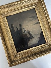 Antique castle painting for sale  Houston