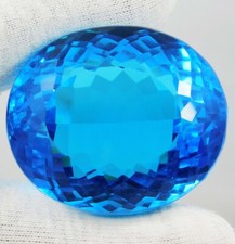 Usado, Pedra preciosa de corte oval "Certificada" 215,55 quilates natural Santa Maria azul celeste água-marinha comprar usado  Enviando para Brazil