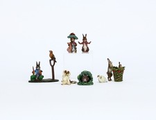 Mini de bronze Peter Rabbit-Beatrix Potter pintado a frio. Figuras por Fritz Bermann comprar usado  Enviando para Brazil