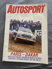 Autosport Magazine 1988 Multi Listing Choose From List Formula 1 2 3 segunda mano  Embacar hacia Mexico