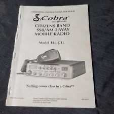 MANUAL DO USUÁRIO ORIGINAL DO PROPRIETÁRIO DO FABRICANTE para Cobra 148 GTL SSB AM CB 2 Vias Rádio Móvel comprar usado  Enviando para Brazil