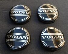 SET OF 4 VOLVO BLACK CENTER WHEEL HUB CAPS COVER LOGO RIMS 3546923 comprar usado  Enviando para Brazil