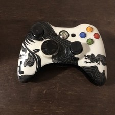 Controle sem fio oficial Microsoft Xbox 360 Black Dragon! Fabricante de equipamento original com pele comprar usado  Enviando para Brazil