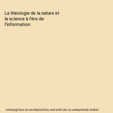 Théologie nature science gebraucht kaufen  Trebbin