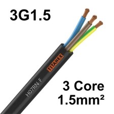 Usado, Cabo flexível 13A Nexans Titanex 3G1.5 H07RN-F 1.5mm² 3 núcleos borracha resistente HO7 comprar usado  Enviando para Brazil