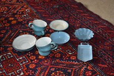 Emaille blechgeschirr blau gebraucht kaufen  Würzburg