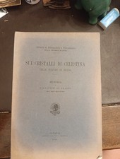 Sui cristalli celestina usato  Catania