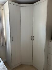 Corner wardrobe white for sale  DEVIZES