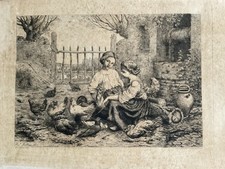 Gravure eau forte d'occasion  Gentilly