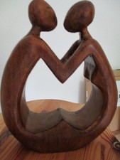 Skulptur holzfigur paar gebraucht kaufen  Neuhäusel