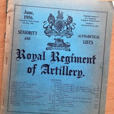 Royal artillery seniority for sale  UK