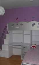 Lit mezzanine combiné d'occasion  Golbey
