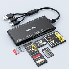 Adaptador lector de tarjetas múltiples USB 3.0 7 en 3, lector de tarjetas de memoria de hasta 5 Gbps segunda mano  Embacar hacia Mexico