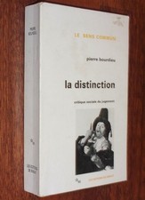 Pierre bourdieu distinction d'occasion  Auray