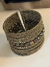 Beaded cuff brass for sale  Penn Valley