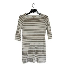 Usado, Vestido suéter feminino Banana Republic S marrom branco listrado pulôver malha comprar usado  Enviando para Brazil