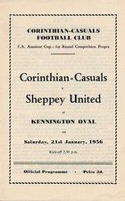 Corinthian casuals sheppey for sale  LONDON