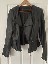 Zara leather biker for sale  MITCHAM