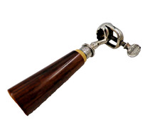 Suporte antigo de osso de presunto ou perna de cordeiro com colarinho de prata maciça Shef 1890 comprar usado  Enviando para Brazil