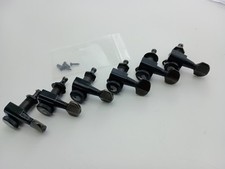Sintonizadores de bloqueo de ajuste automático D'Addario Planet Waves 6 en línea negros 45⁰ pestañas segunda mano  Embacar hacia Mexico