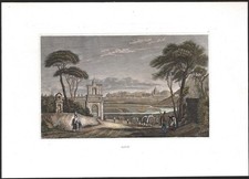 1844 gravure aquarellée d'occasion  Besançon