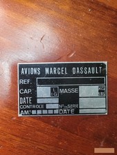 Plaque originale identificatio d'occasion Plaque originale identificatio d'occasion  Peymeinade