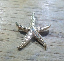 20MM SOLID 14K YELLOW GOLD DIAMOND CUT HAWAIIAN SEA STAR STARFISH SLIDE PENDANT comprar usado  Enviando para Brazil