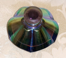 Vaso de vidro iridescente arco-íris vintage frasco de perfume coloração de vidro carnaval comprar usado  Enviando para Brazil