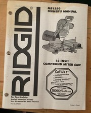 Ridgid owner operators for sale  Chico
