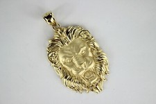 Berloque pingente cabeça de leão ouro amarelo 10K 4 tamanhos comprar usado  Enviando para Brazil