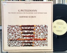 TELEMANN 12 Fantasias for Transverse Flute BARTHOLD KUIJKEN. ACCENT ACC 7803 NM comprar usado  Enviando para Brazil