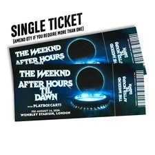 Weeknd mock ticket for sale  CARDIGAN