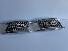 CRACHÁS DE TANQUE DE GASOLINA PARA MOTOCICLETA TRIUMPH ESQUERDA E DIREITA NOVO, usado comprar usado  Enviando para Brazil