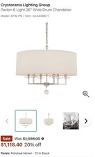Crystorama paxton light for sale  Williamsburg