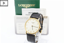 [QUASE PERFEITO] LONGINES L4.637.2 relógio masculino quartzo clássico mostrador branco dourado JAPÃO comprar usado  Enviando para Brazil