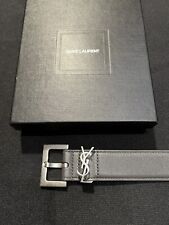 FAÇA UMA OFERTA YSL YVES SAINT LAURENT CASSANDRE CINTURA 3D LOGOTIPO CINTO AUTÊNTICO comprar usado  Enviando para Brazil